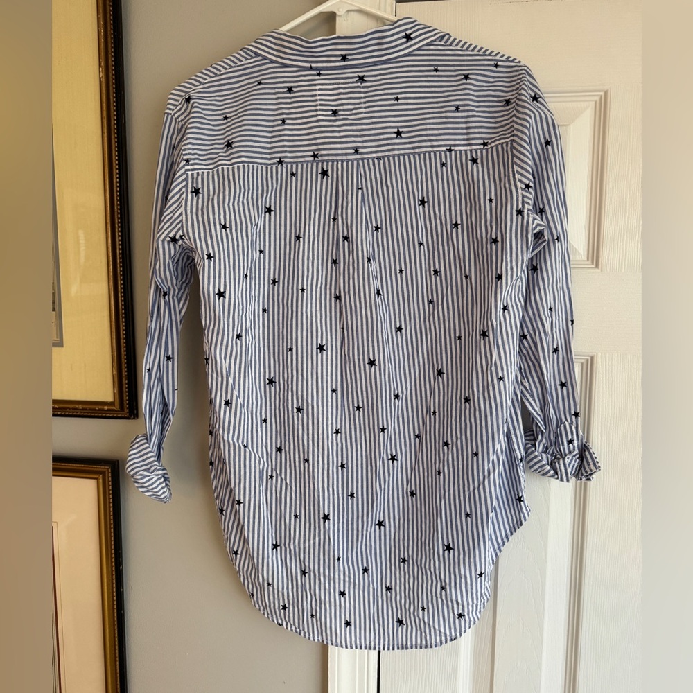 NWT Rails Rocsi Flocked Star Print Shirt - Picture 5 of 5